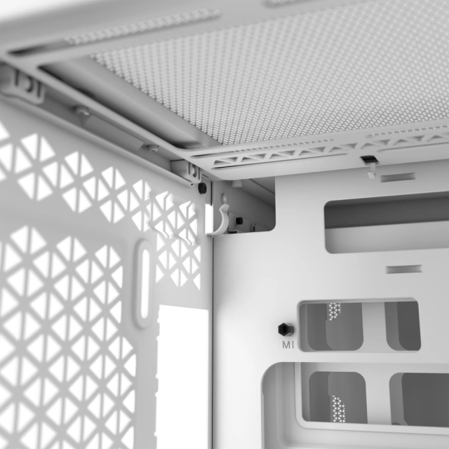 Gabinete Corsair iCUE LINK 2500X RGB | Mid-Tower | Micro-ATX/Mini-ITX | Micro-ATX/Mini-ITX (Conector inverso) | 2 Ventiladores iCUE LINK preinstalados | Color Blanco | CC-9011268-WW