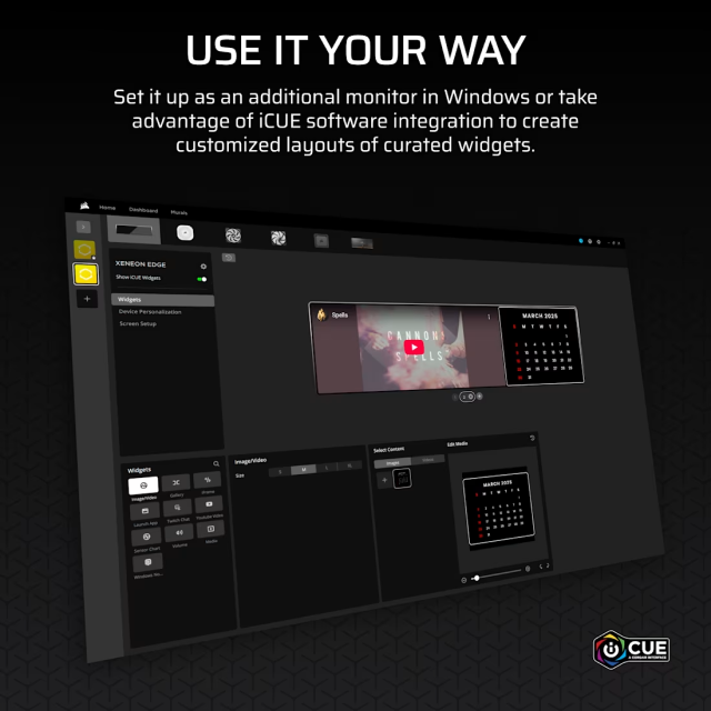 Pantalla Táctil Corsair XENEON EDGE | 14.5" | 2560 x 720 | AHVA | 60 Hz | USB-C / HDMI | Negro | CC-9011306-WW