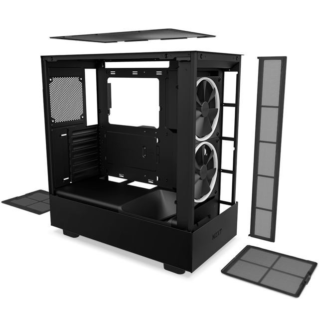 Gabinete NZXT H5 Elite Compact Negro | ATX | 3 Ventiladores | Cristal Templado | CC-H51EB-01