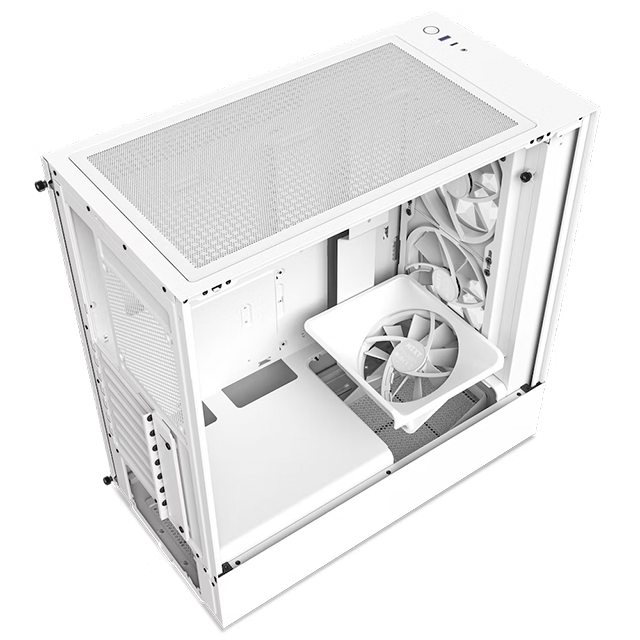 GABINETE NZXT H5 ELITE COMPACT 3 VENTILADORES ATX - CC-H51EW-01