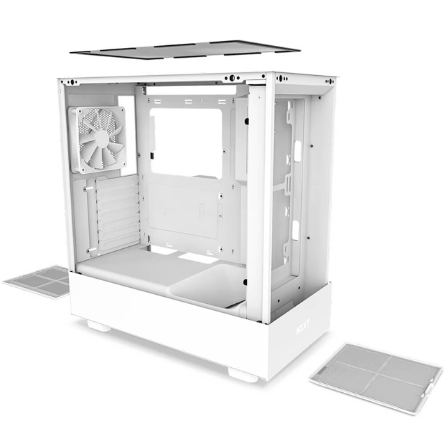 Gabinete gamer NZXT H5 Flow | White | ATX | CC-H51FW-01