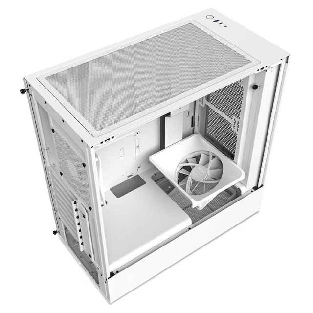 Gabinete gamer NZXT H5 Flow | White | ATX | CC-H51FW-01