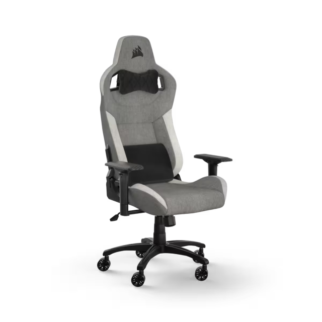 SILLA GAMER CORSAIR T3 RUSH FABRIC 2023 GRIS-BLANCO/ CF-9010058-WW NEW