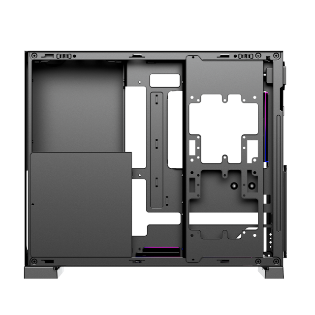 Gabinete Munfrost Flow | Media Torre | ATX / Micro-ATX / Mini-ITX | USB 2.0 / USB 3.0 / USB-A / USB-C | Cristal Templado | Incluye 4 Ventiladores ARGB | Negro | CGFLOWBMFT