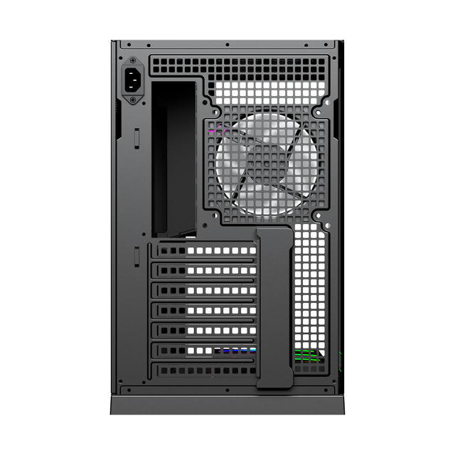 Gabinete Munfrost Flow | Media Torre | ATX / Micro-ATX / Mini-ITX | USB 2.0 / USB 3.0 / USB-A / USB-C | Cristal Templado | Incluye 4 Ventiladores ARGB | Negro | CGFLOWBMFT
