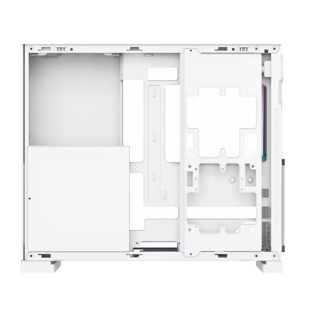 Gabinete Munfrost Flow | Media Torre | ATX / Micro-ATX / Mini-ITX | USB 2.0 / USB 3.0 / USB-A / USB-C | Cristal Templado | Incluye 4 Ventiladores ARGB | Blanco | CGFLOWWMFT