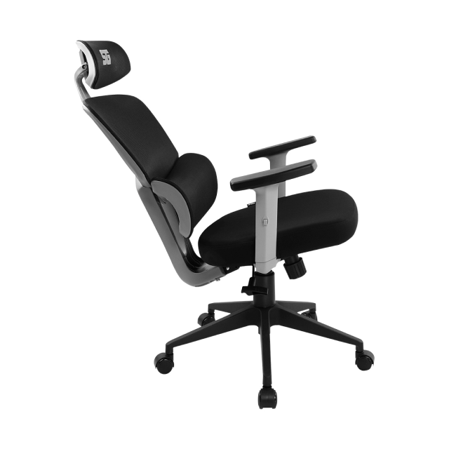 Silla Gamer Vorago Start the Game Mesh | Negro | Transpirable | Ergonómica con descansa brazos 1D | Hasta 150kg | CGM-400  