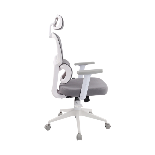 Silla Gamer Vorago Start the Game Mesh | Blanco | Transpirable | Ergonómica con descansa brazos 1D | Hasta 150kg | CGM-400-WH	