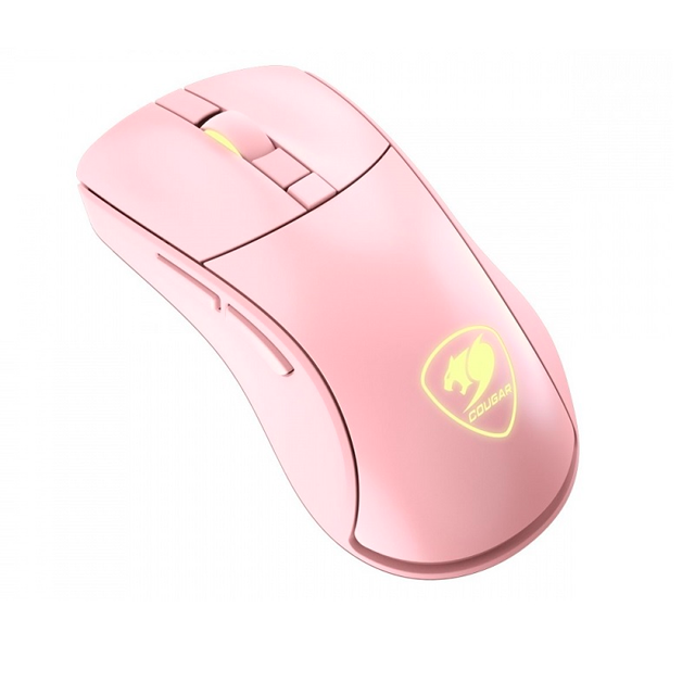 MOUSE COUGAR SURPASSION RX PINK WIRELESS SENSOR OPTICO PIXART PMW 3330 7200DPI CGR-SURRX2 (PODER ROSA) (LIQUIDACION SIN GARANTIA)