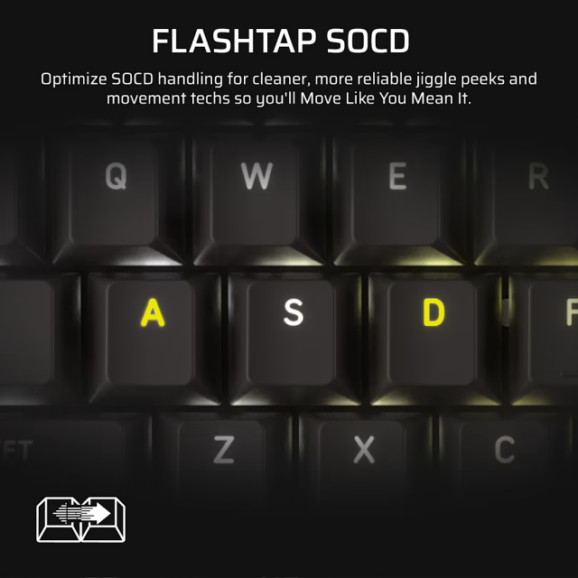 Teclado Gamer Mecánico Alámbrico Corsair VANGUARD 96 | 96% | Pantalla LCD Personalizable de 1.9" | Reposamuñecas Magnético | 6 Teclas Macro Programables | Switch Linear MLX Plasma | Inglés | RGB | Negro | CH-91E901E-NA
