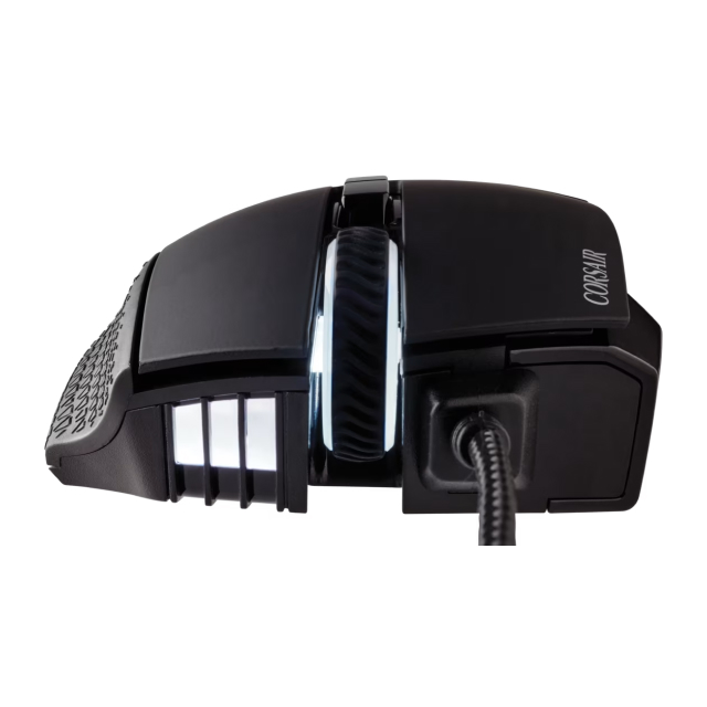 Mouse Gamer Alámbrico Corsair SCIMITAR RGB ELITE | 18000 DPI | Sensor Óptico PixArt PMW 3391 | 17 Botones Programables | RGB | Negro | CH-9304211-NA