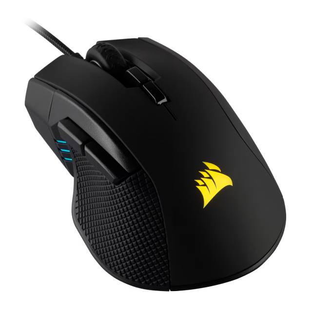 Mouse Gamer Alámbrico Corsair IRONCLAW RGB | Hasta 18000 DPI | Sensor Óptico Pixart PMW3391 | 105 g | 7 Botones Programables | RGB | Negro | CH-9307011-NA