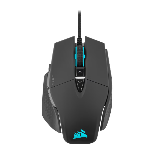 Mouse Gamer Alámbrico Corsair M65 RGB ULTRA | Conexión USB | 26,000 DPI | Sensor MARKSMAN | 8 Botones Programables | Sistema de Pesas Ajustable 97g a 115g | Sniper Button | RGB | Negro | CH-9309411-NA2