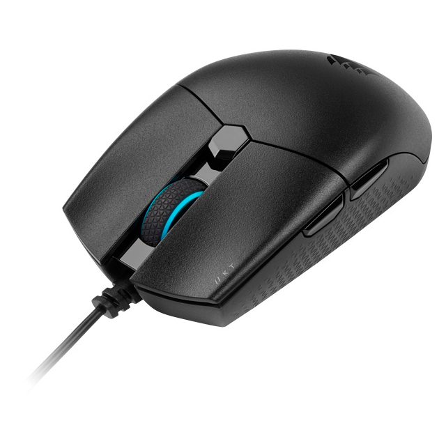 Mouse Gamer Alámbrico Corsair Katar Pro | Conexión USB | 12,400 DPI | Sensor PixArt PAW3327 | 6 Botones Programables | Ultraligero 69g | Negro | CH-930C011-NA