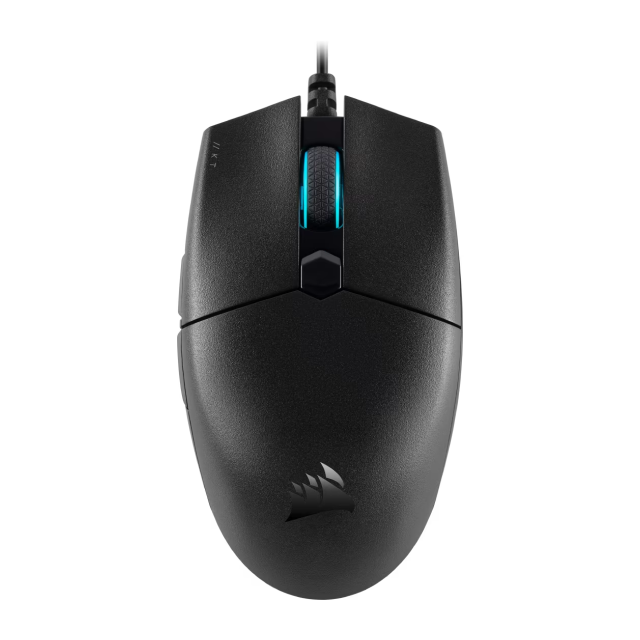 Mouse Gamer Alámbrico Corsair Katar Pro | Conexión USB | 12,400 DPI | Sensor PixArt PAW3327 | 6 Botones Programables | Ultraligero 69g | Negro | CH-930C011-NA