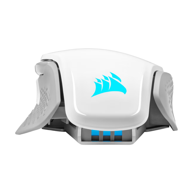 Mouse Gamer Inalámbrico Corsair M65 RGB ULTRA WIRELESS | 26000 DPI | Sensor Óptico MARKSMAN | 110 a 128 g | Ajuste de Peso | 8 Botones Programables | Hasta 120 Hrs de Batería | RGB | Blanco | CH-9319511-NA2