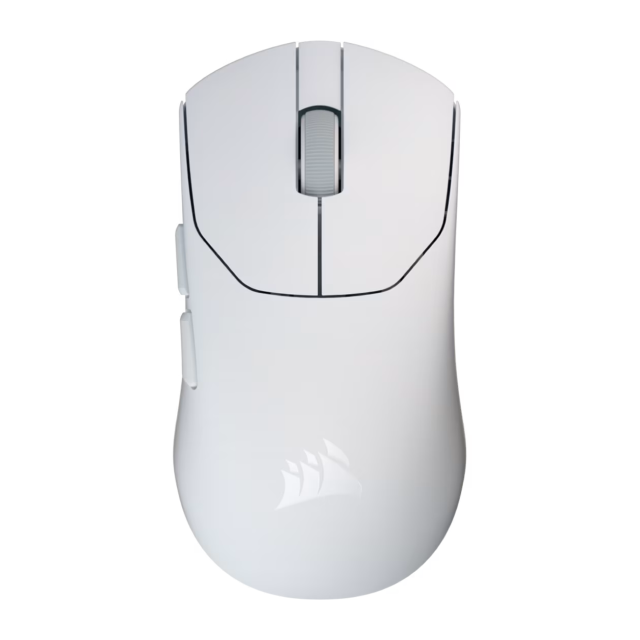 Mouse Gamer Inalámbrico Corsair SABRE v2 PRO ULTRALIGHT | Conexión 2.4GHz y USB | Hasta 70 Horas Batería | 33,000 DPI | Sensor MARKSMAN S | Ultraligero 36g | Blanco | CH-931G001-WW