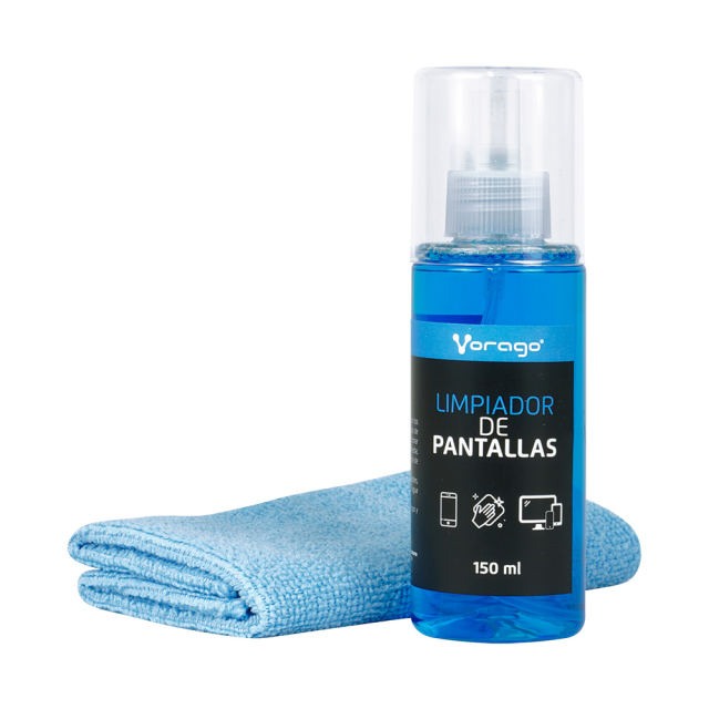 LIMPIADOR DE PANTALLAS VORAGO CON FRANELA DE MICROFIBRA - CLN-109