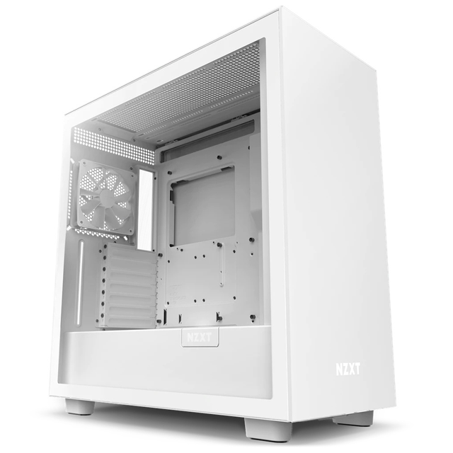 Gabinete NZXT H7 | White mate | 2 ventiladores | Cristal templado | EATX | CM-H71BW-01