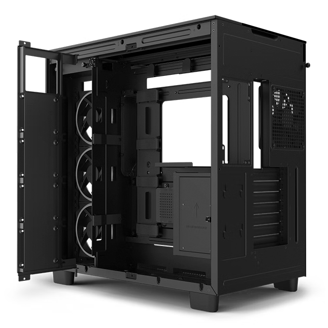 GABINETE NZXT H9 ELITE NEGRO | 3 VENTILADORES RGB CRISTAL TEMPLADO | CM-H91EB-01