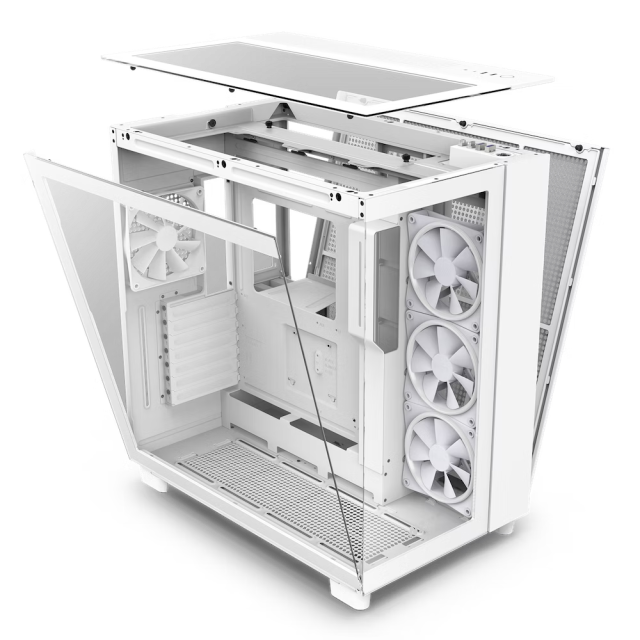 GABINETE GAMER NZXT H9 ELITE WHITE | 3 VENTILADORES | CRISTAL TEMPLADO | CM-H91EW-01