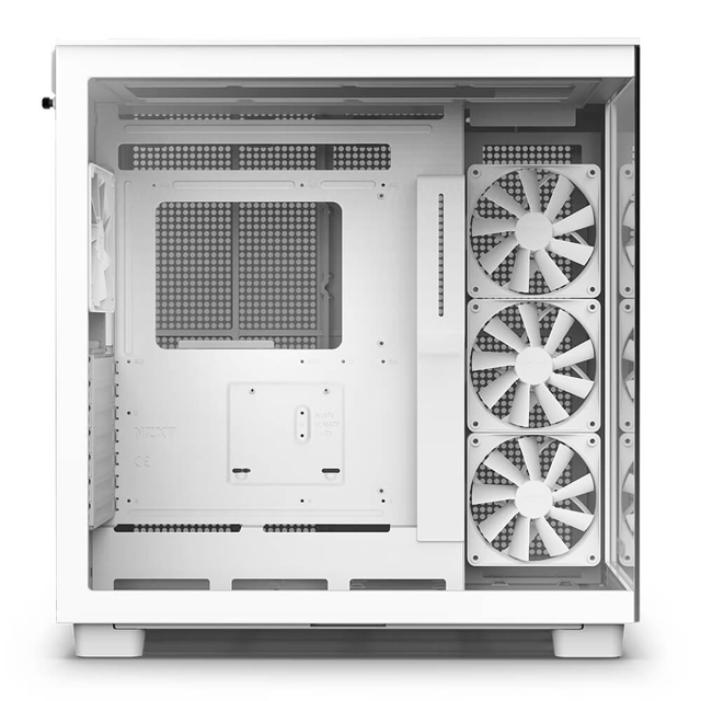 Gabinete NZXT H9 Flow Blanco | 4 ventiladores | Cristal Templado | CM-H91FW-01