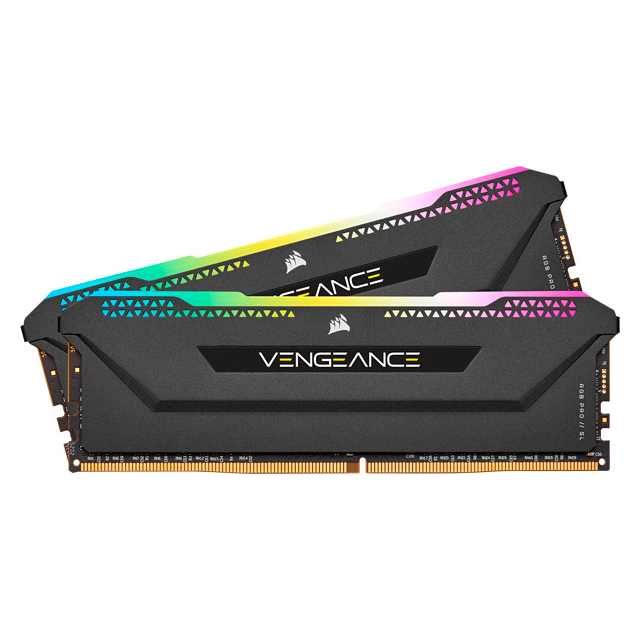 MEMORIA RAM DDR4 16GB (2X8GB) | 3600MT/s | CORSAIR VENGEANCE RGB PRO SL NEGRO | CMH16GX4M2D3600C18