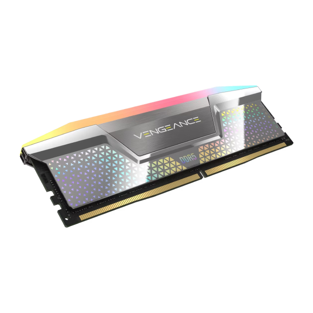 Kit de Memoria RAM Corsair VENGEANCE RGB DDR5 CUDIMM | 48GB (2 x 24GB) | DDR5 | 8000 MT/s | CL38 | XMP | RGB | Negro | CMHC48GX5M2X8000C38