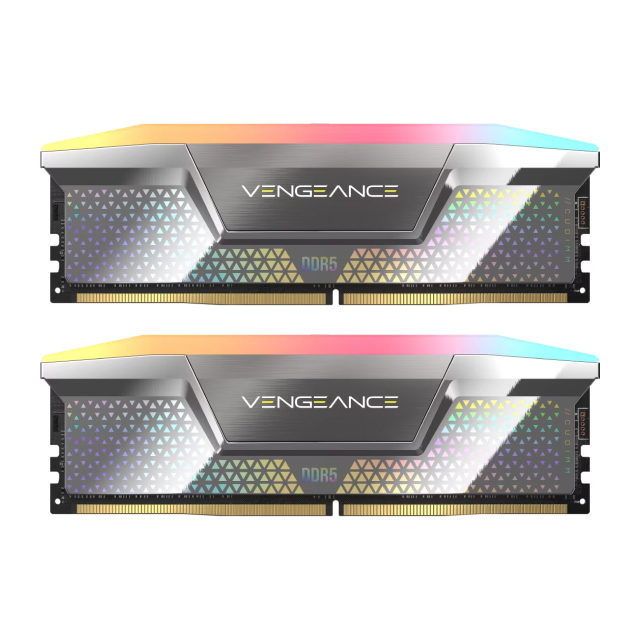 Kit de Memoria RAM Corsair VENGEANCE RGB DDR5 CUDIMM | 48GB (2 x 24GB) | DDR5 | 8000 MT/s | CL38 | XMP | RGB | Negro | CMHC48GX5M2X8000C38
