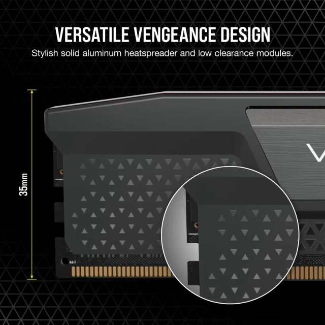 Kit de Memoria RAM Corsair VENGEANCE | 64GB (2x32GB) | DDR5 | 6000 MT/s | CL40 | XMP | Negro | CMK64GX5M2D6000C40