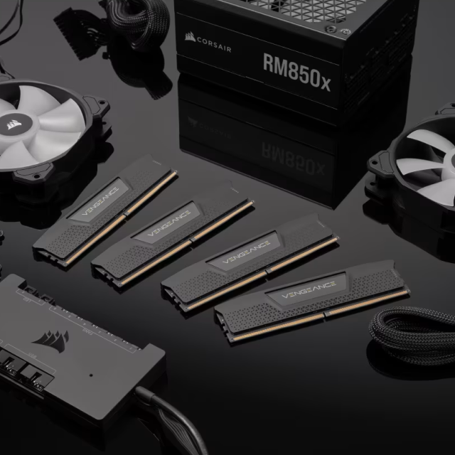 Kit de Memoria RAM Corsair VENGEANCE | 64GB (2x32GB) | DDR5 | 6000 MT/s | CL40 | XMP | Negro | CMK64GX5M2D6000C40