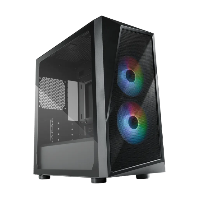 GABINETE COOLER MASTER CMP 320 MATX NEGRO (2 VENTILADORES PREINSTALADOS) / CP320-KGNN-S00