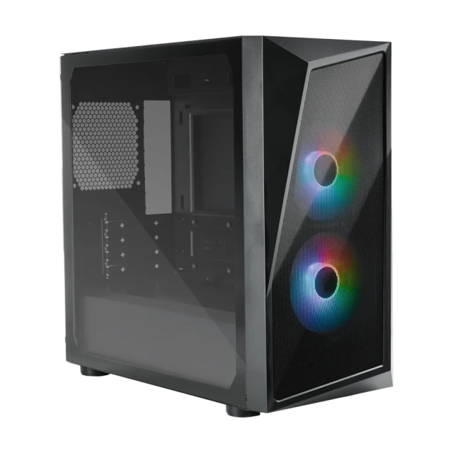 GABINETE COOLER MASTER CMP 320 MATX NEGRO (2 VENTILADORES PREINSTALADOS) / CP320-KGNN-S00