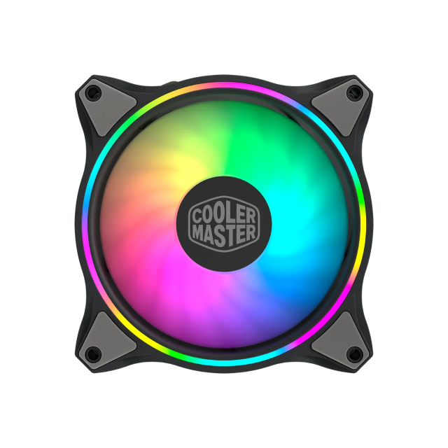 Kit de 3 Ventiladores CoolerMaster Masterfan MF120 Halo | 120mm x 3 | 650-1800 RPM | 6 - 30 dBA |  4-Pin (PWM) | RGB  3-Pin | MFL-B2DN-183PA-R1