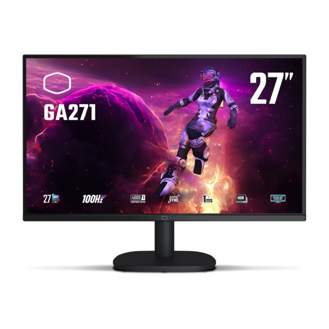 Monitor Gamer Cooler Master GA271 |  27" | Panel VA | 2560x1440 (QHD/2K) | 100 Hz | 1ms (MPRT) | 250 nits | CMI-GA271-US