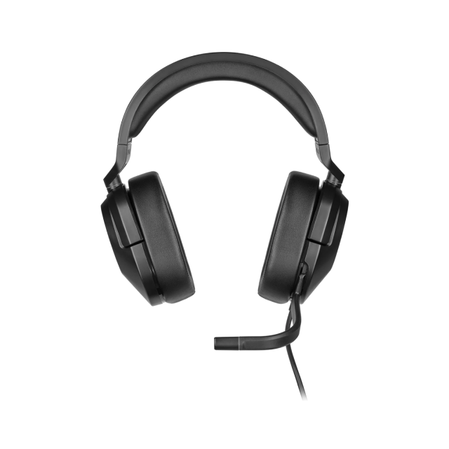 Diadema Corsair HS55 STEREO | Alámbrico | 1.8 Metros | 3.5mm | Micrófono Omnidireccional |  PC, PS4/5, Xbox 1 / X | S | Negro | CA-9011260-NA