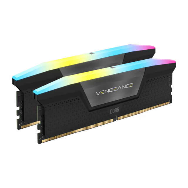 Kit Memoria RAM Corsair VENGEANCE RGB de 32GB  (2 x 16GB) | DDR5 | 5600MHz | CL40 |  XMP | CMH32GX5M2B5600Z40