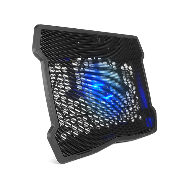 Base enfriadora para Laptop Vorago CP-103 | Ventilador 125 mm | 15.6" | Luces LED | USB | CP-103