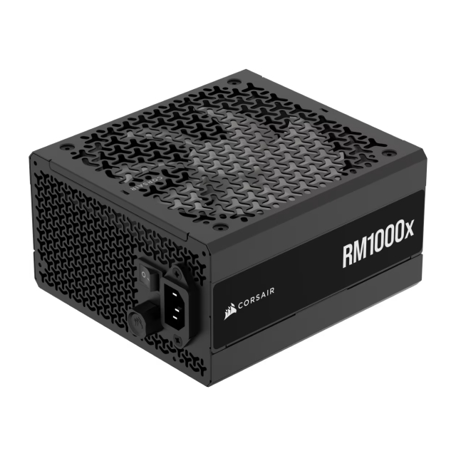 Fuente de Poder Corsair RMx Series RM1000x | 1000W | Cybenetics Gold | 24-pin ATX 3.1 | 160 mm | Full Modular | Negro | CP-9020271-NA