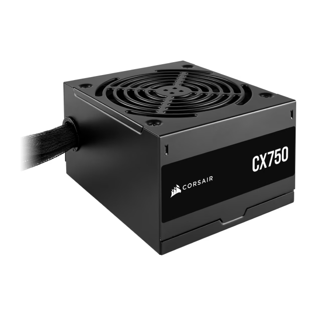Fuente de Poder Corsair CX Series CX750 | 750W | 80 PLUS Bronze | 24-pin ATX | 120 mm | No Modular | Negro | CP-9020279-NA