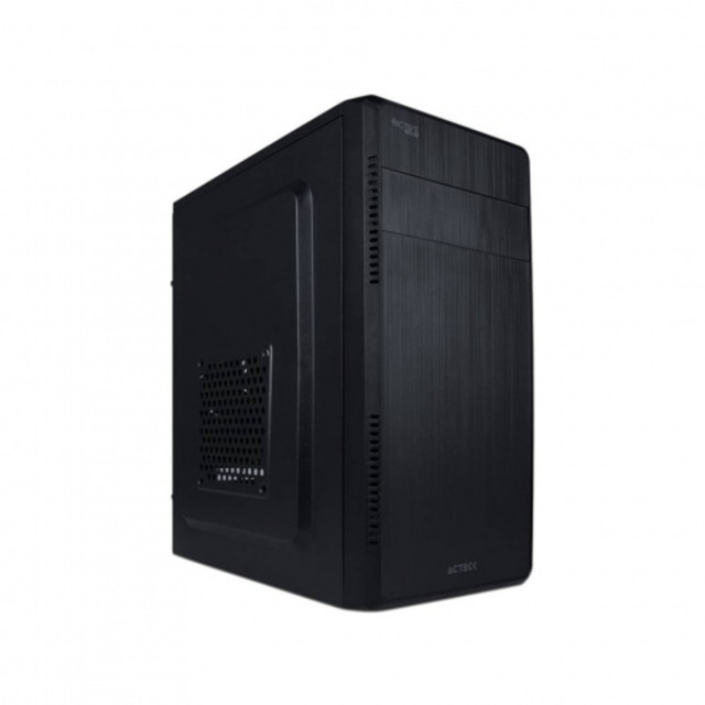 Gabinete Acteck Kioto GI240 | Mini-Tower | Micro-ATX / Mini-ITX | Fuente de Poder 500W Incluida | 1 Ventilador Instalado | USB 2.0 / USB 3.0 | Color Negro | AC-932547