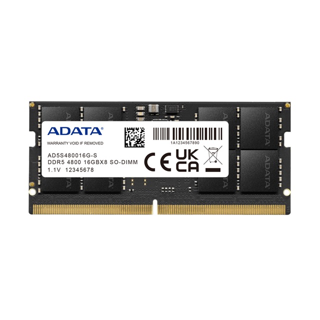 MEMORIA RAM SODIMM DDR5 16GB 4800MT/s CL40 ADATA | AD5S480016G-S