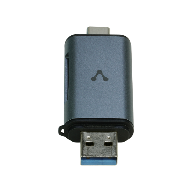 Lector de Memorias Vorago CR-350 | USB A 3.0 | USB C | Lector de SD y Micro SD | CR-350