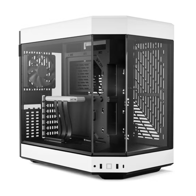 Gabinete HYTE Y60 | Torre Completa | E-ATX / ATX / Micro-ATX / Mini-ITX | USB 3.0 / USB 3.2 | Cristal Templado Panorámico | Negro / Blanco (Panda) | CS-HYTE-Y60-BW