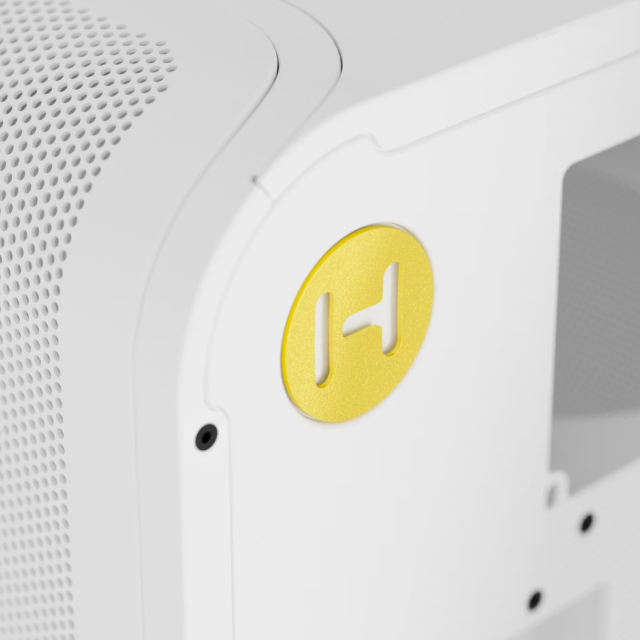 Gabinete HYTE X50 Air | Torre Completa | E-ATX / ATX / Micro-ATX / Mini-ITX | USB-A 3.2 / USB-C 3.2 | Micromalla de Cobertura Total | Blanco (Snow White) | CS-HYTE-X50A-WW