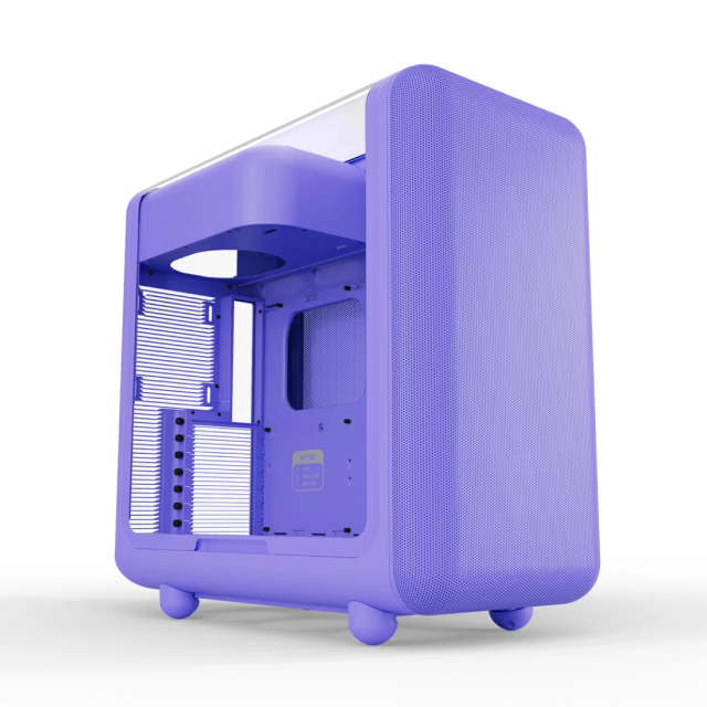Gabinete HYTE X50 | Torre Completa | E-ATX / ATX / Micro-ATX / Mini-ITX | USB-A 3.2 / USB-C 3.2 | Cristal Templado Acústico | Morado (Taro Milk) | CS-HYTE-X50G-TM