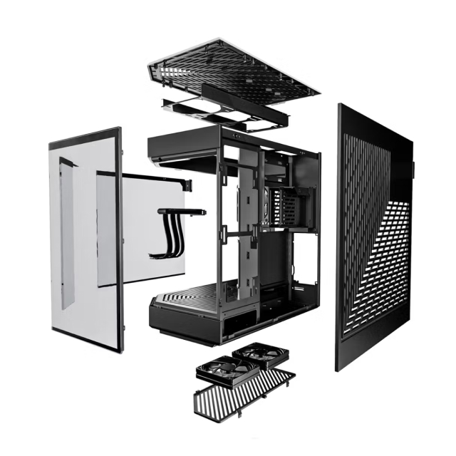 Gabinete HYTE Y60 | Media Torre | E-ATX / ATX / Micro-ATX / Mini-ITX | USB 3.0 / USB 3.2 | Cristal Templado | Negro (Pitch Black) | CS-HYTE-Y60-B