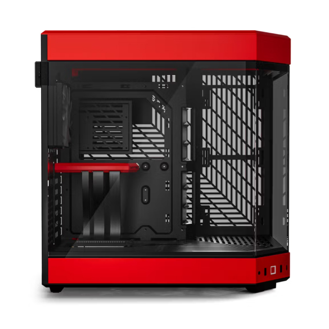 Gabinete HYTE Y60 | Media Torre | E-ATX / ATX / Micro-ATX / Mini-ITX | USB 3.0 / USB 3.2 | Cristal Templado | Negro / Rojo (Black Cherry) | CS-HYTE-Y60-BR