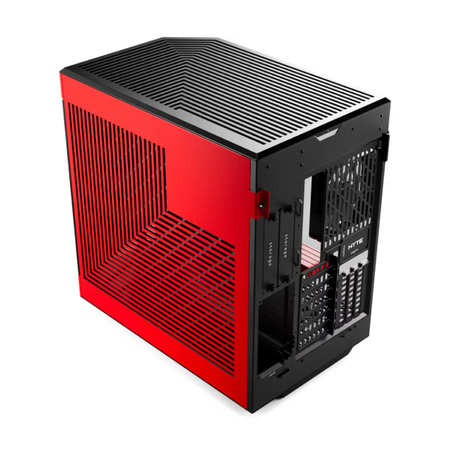 Gabinete HYTE Y60 | Media Torre | E-ATX / ATX / Micro-ATX / Mini-ITX | USB 3.0 / USB 3.2 | Cristal Templado | Negro / Rojo (Black Cherry) | CS-HYTE-Y60-BR