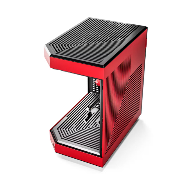 Gabinete HYTE Y60 | Media Torre | E-ATX / ATX / Micro-ATX / Mini-ITX | USB 3.0 / USB 3.2 | Cristal Templado | Negro / Rojo (Black Cherry) | CS-HYTE-Y60-BR